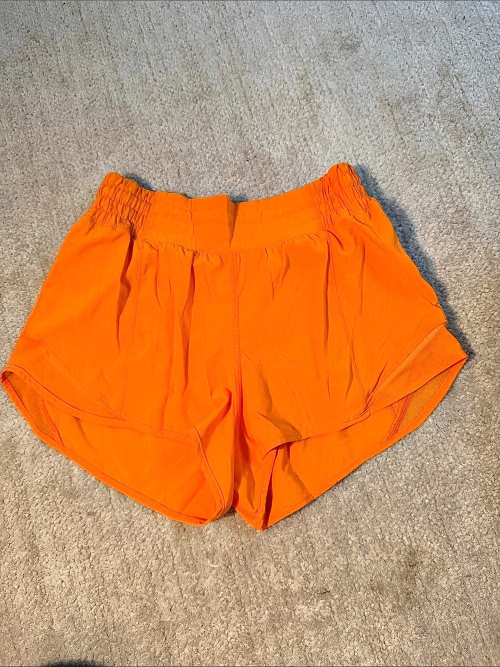 Lululemon Hotty Hot High-Rise Lined Short 2.5" Orange